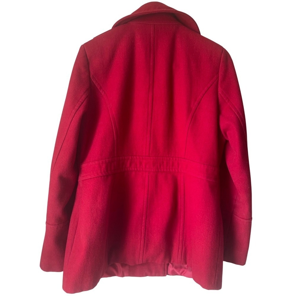 Michael Kors Red Pea Coat Size M - Picture 5 of 8